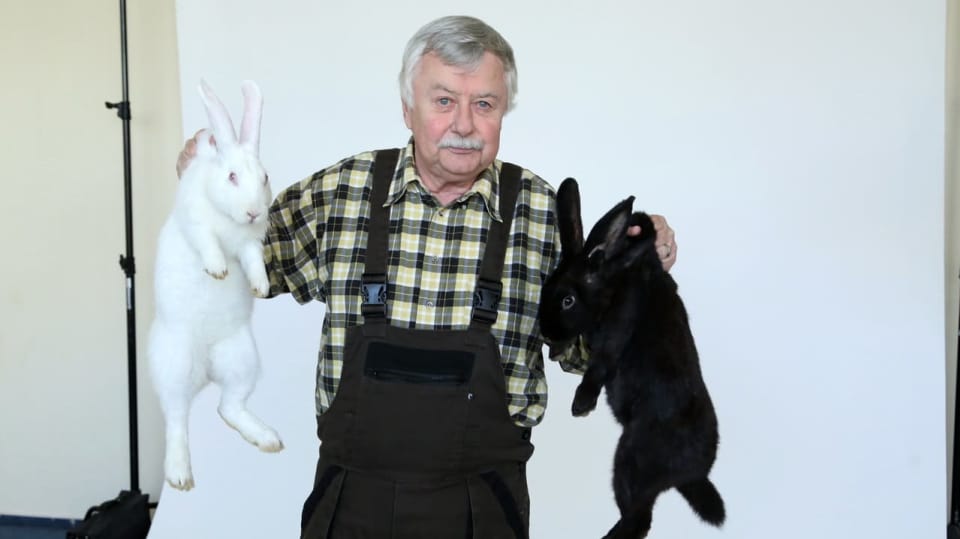 Ladislav Potměšil měl promo focení s králíky